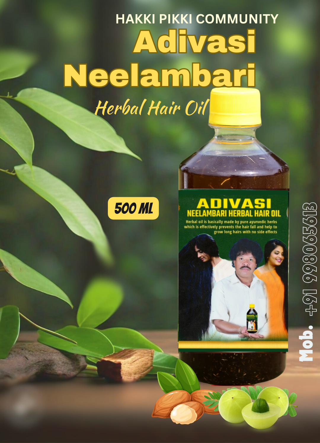 🔻500ml Adivasi Neelambari Herbal  hair oil